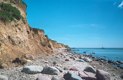 Die Steilk&uuml;ste der Insel Fehmarn